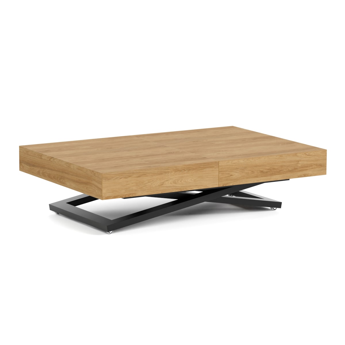 Ławostół Nowoczesny SIENNA, nogi U - Dąb Hikora Naturalny