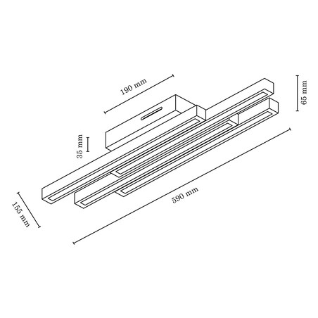 Drewniana Lampa Sufitowa BRITOP Lighting 4xLED 24W Drewno Bukowe Białe FSC, Polski Producent, 1 szt.
