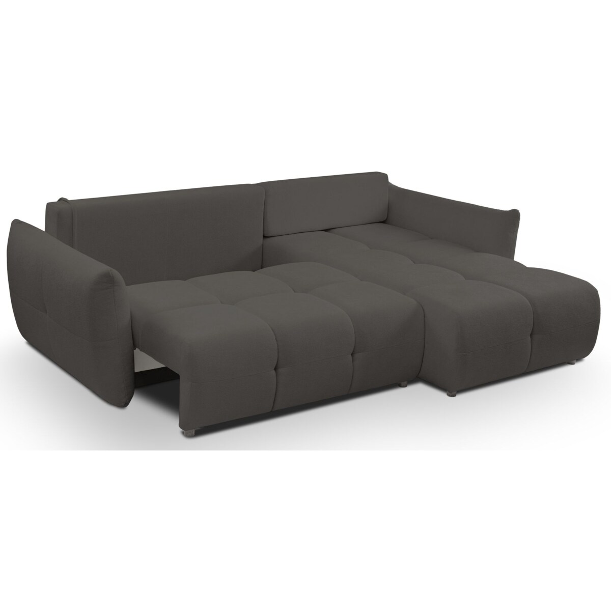 Narożnik z funkcją spania do salonu BOSE, prawostronny, grafitowy