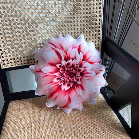 poduszka mała kwiat Dalia Poduszkownia