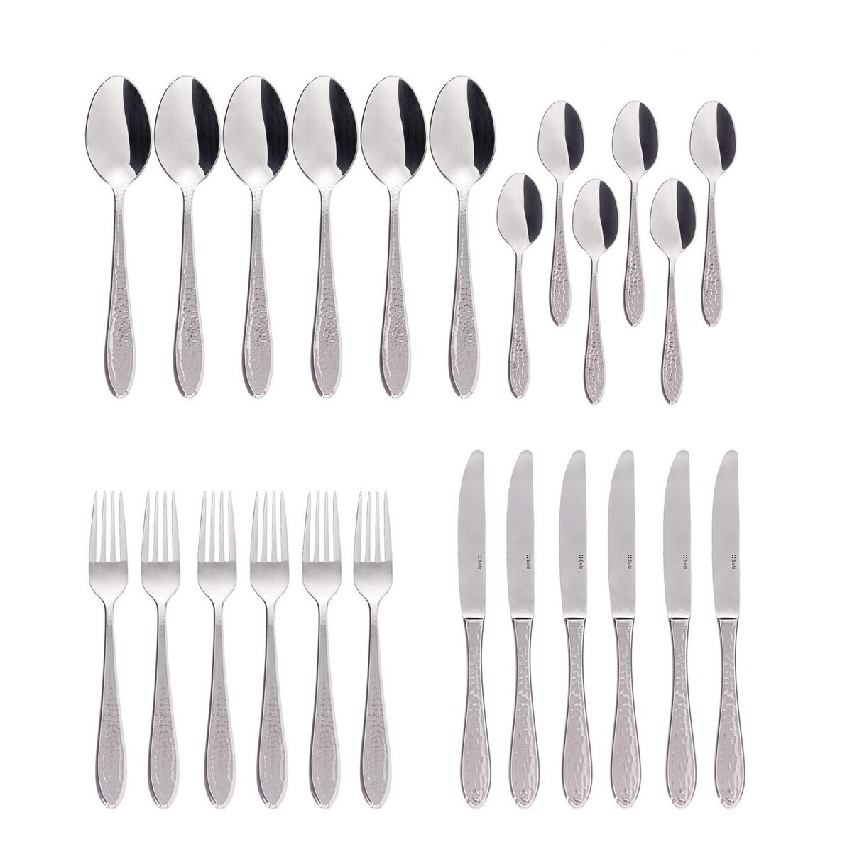 Sztućce Caballe komplet dla 6 osób 24 części, 44 x 33 x 5 cm