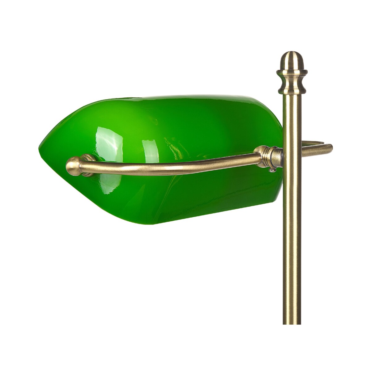 Lampa stołowa metalowa zielona ze złotym MARAVAL