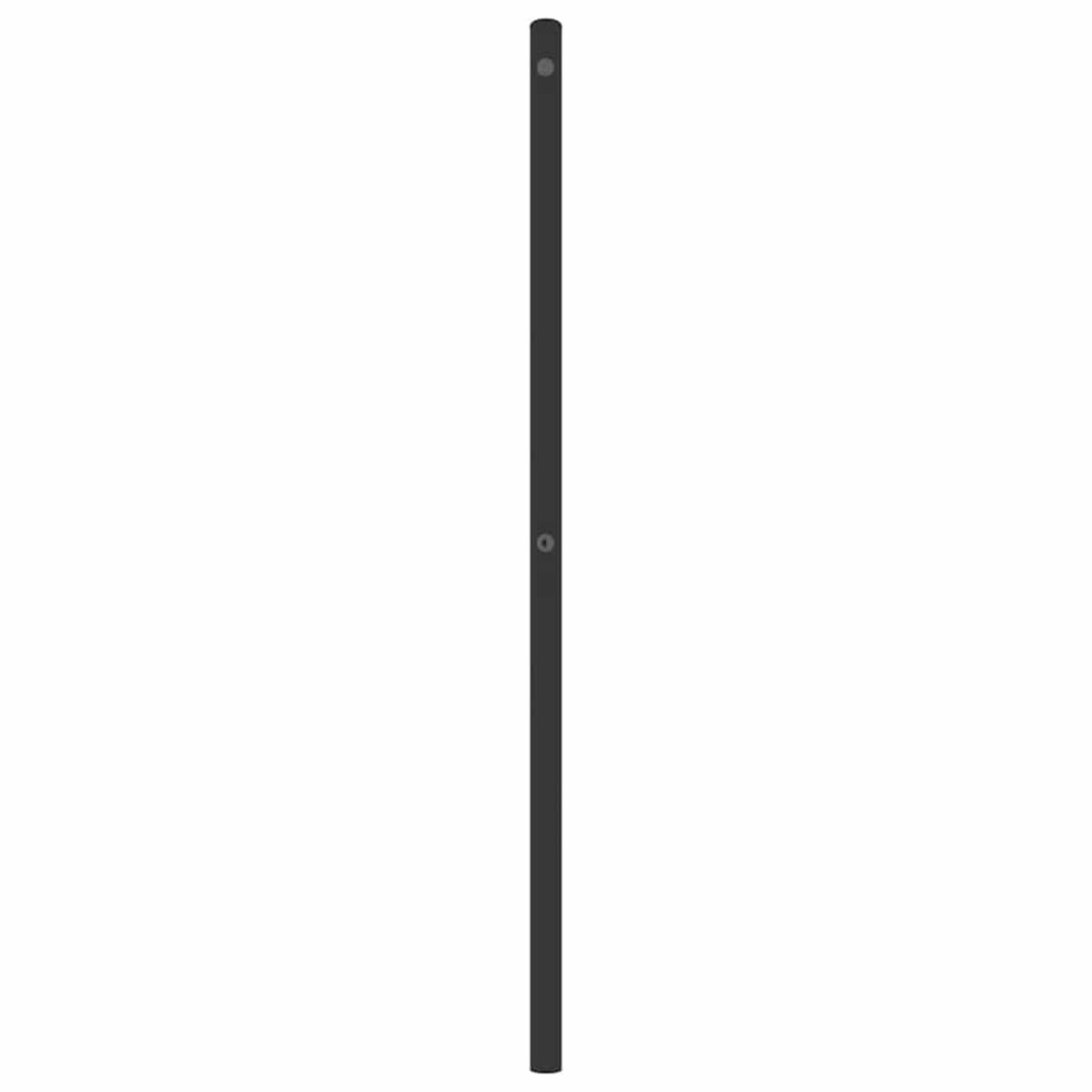 vidaXL Metalowe wymienne wezgłowie, czarne, 180 cm
