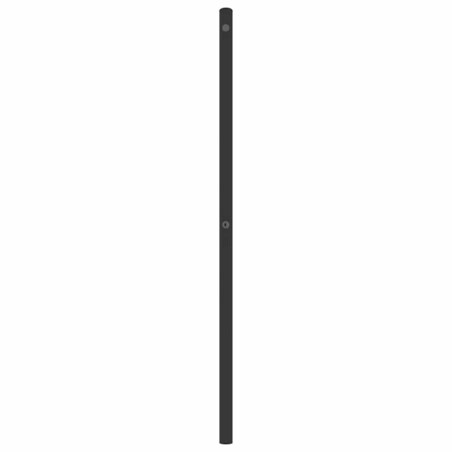 vidaXL Metalowe wymienne wezgłowie, czarne, 180 cm