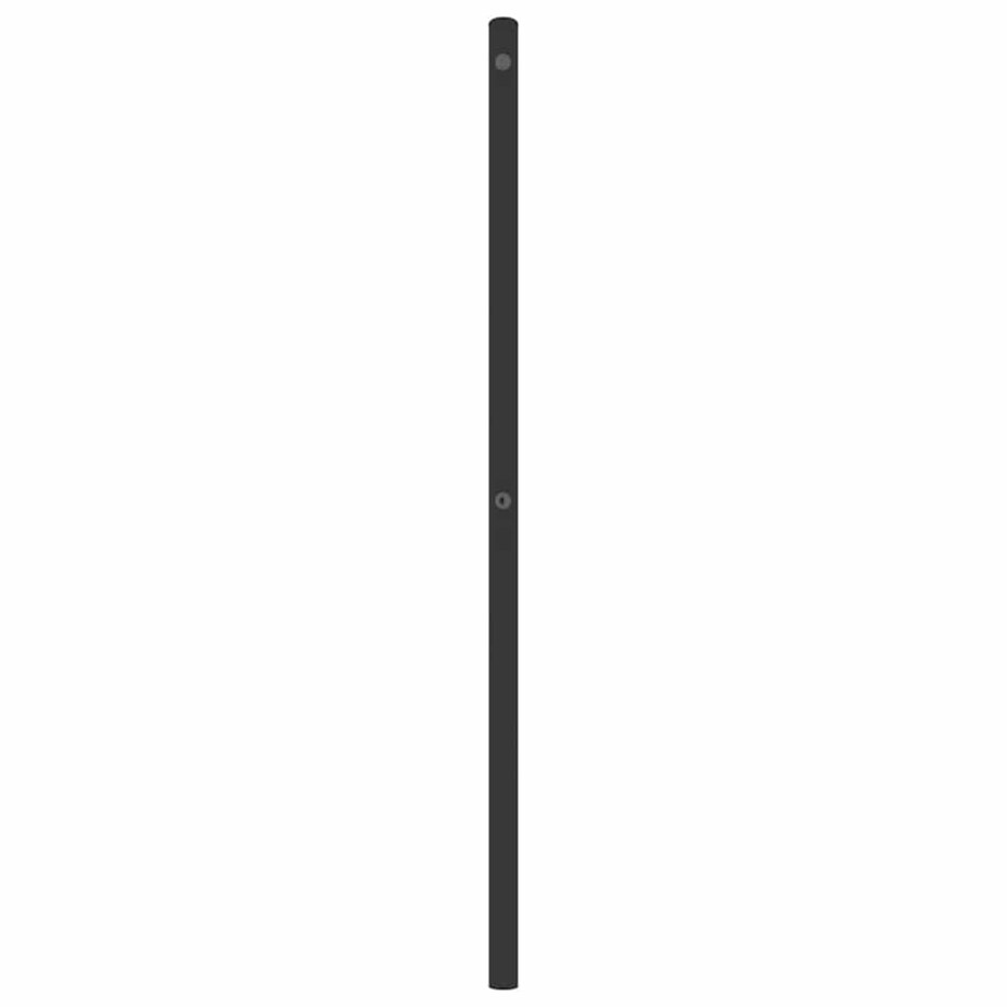 vidaXL Metalowe wymienne wezgłowie, czarne, 180 cm