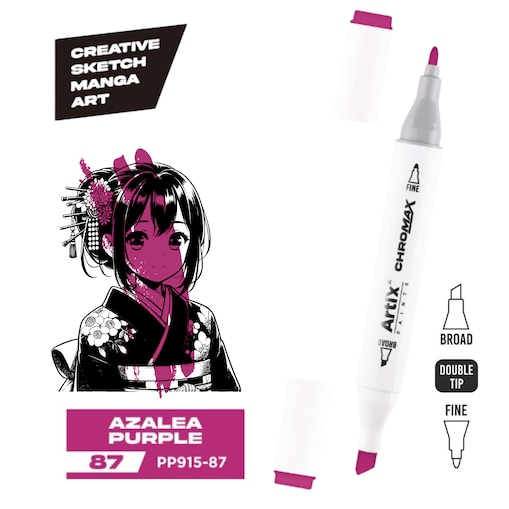 dwustronny marker kreatywny artix pp915-87 azalea purple