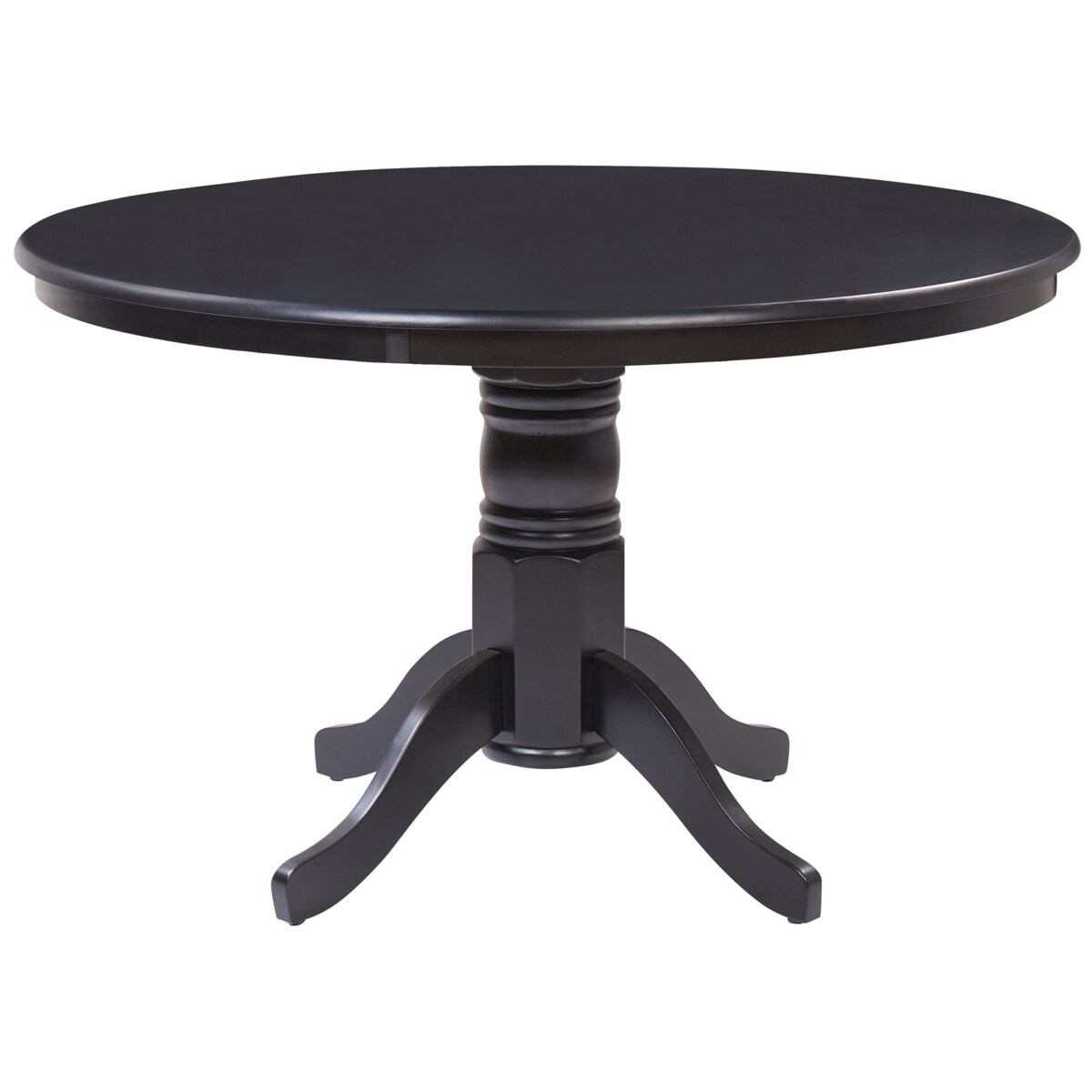 Stół do jadalni okrągły 120 cm czarny AKRON