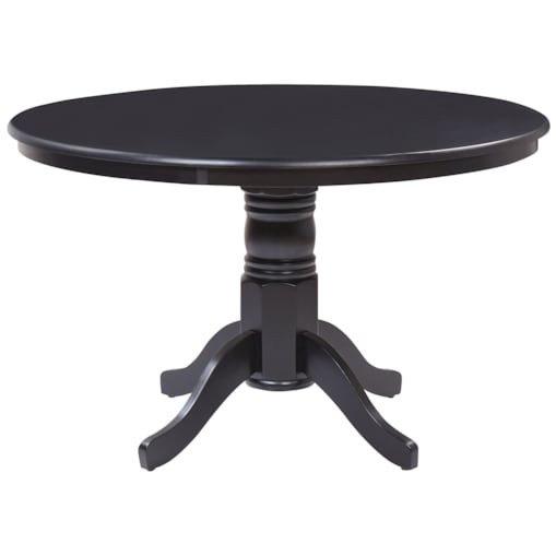 Stół do jadalni okrągły 120 cm czarny AKRON