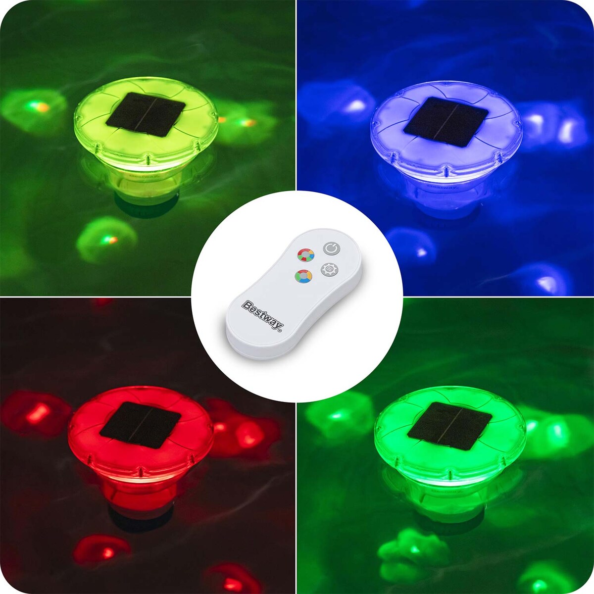 Dozownik chloru do basenu Bestway 58943 pływak lampka LED 9 Kolorów