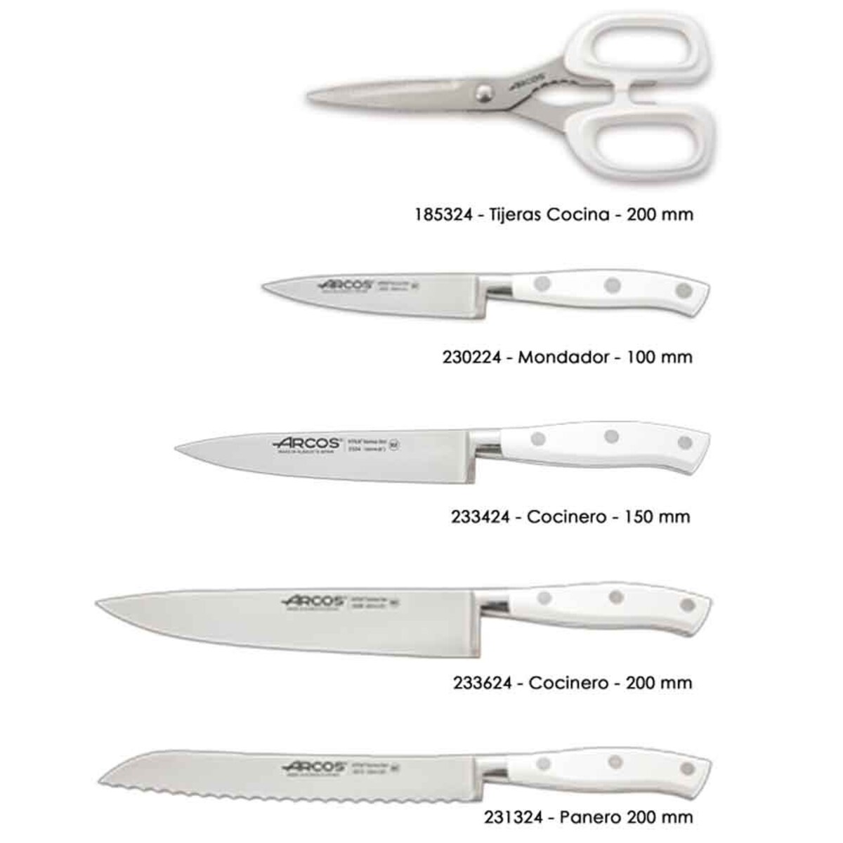 Zestaw 5cz. noży Riviera Blanc