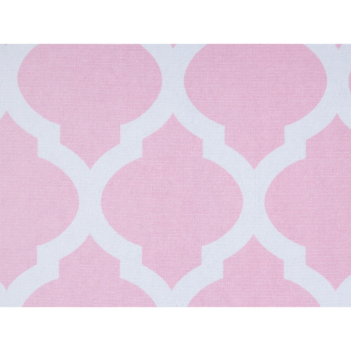 Puf ze schowkiem ⌀ 35 cm różowo-biały TUNICA