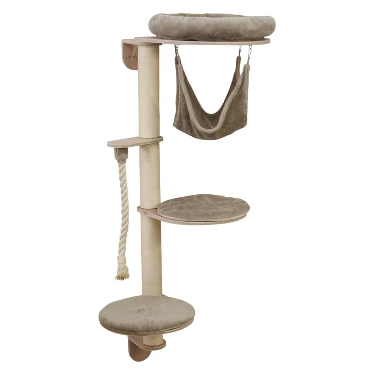 Kerbl Ścienne drzewko dla kota Dolomit Grappa, 158 cm, kolor taupe