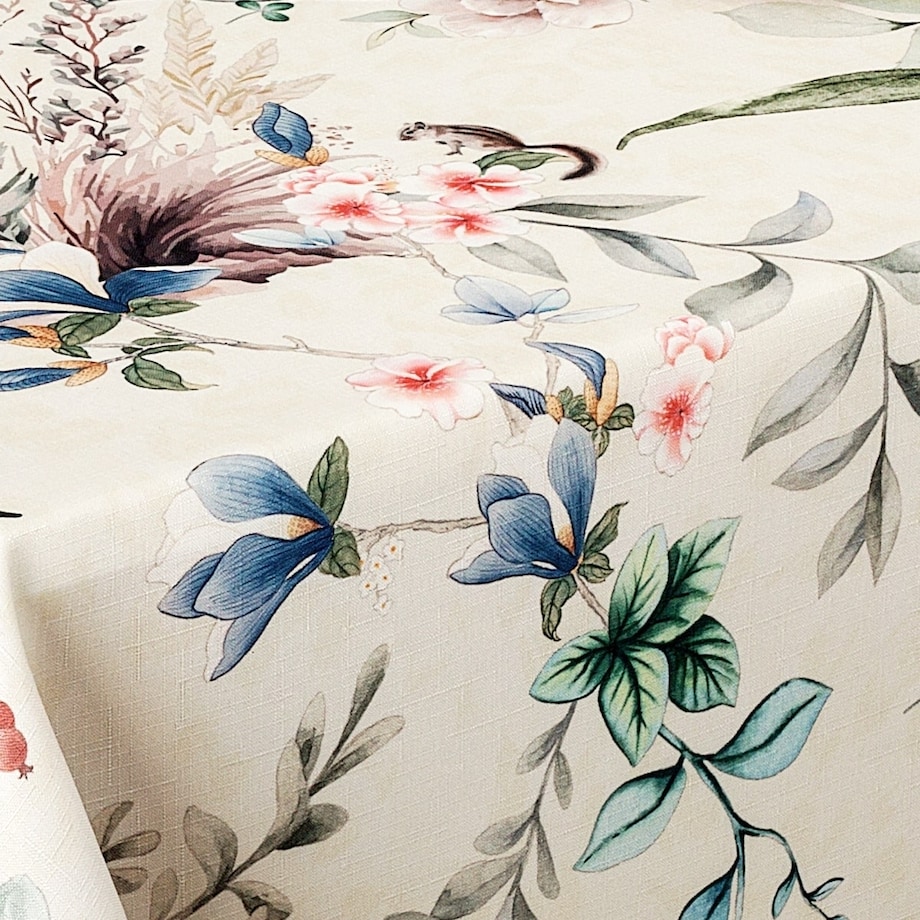 Obrus plamoodporny Elbrus Kwiaty - 120x180 cm - wielokolorowy