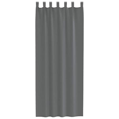 vidaXL Zasłony woalowe z pętelkami 2 szt. Ciemnoszary 140x260 cm