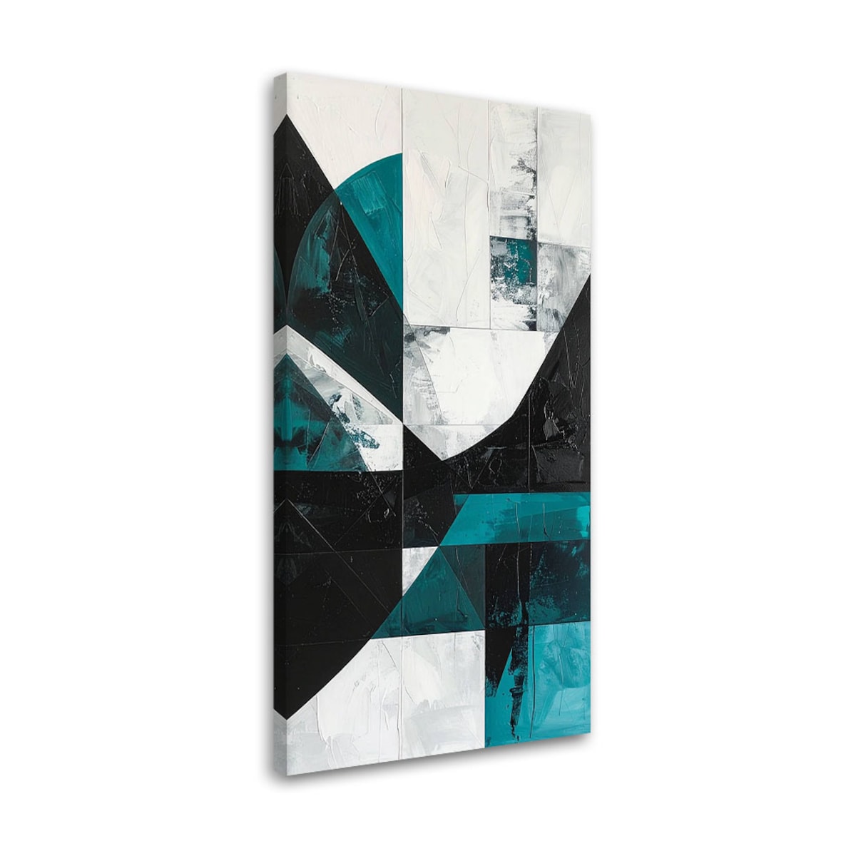 Obraz do salonu biura kuchni, Geometryczna abstrakcja turkusowy