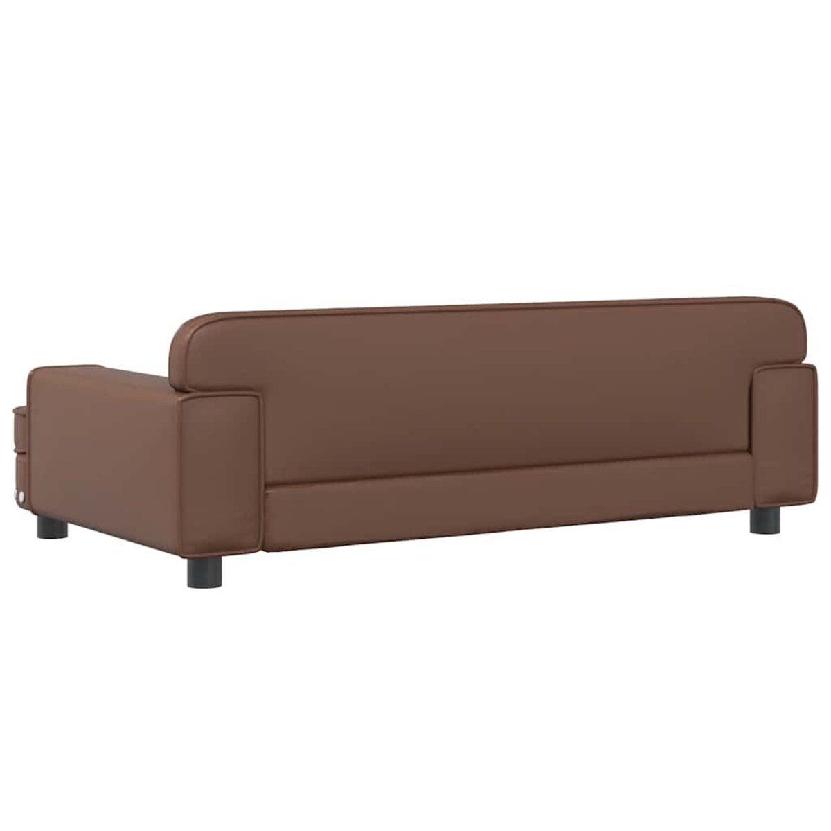 vidaXL Sofa dla dzieci, brązowa, 90x53x30 cm, sztuczna skóra