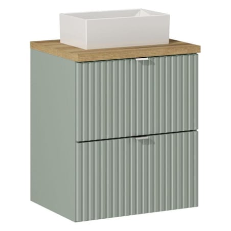 Umywalka nablatowa 50 cm - z szufladami - Reed Green