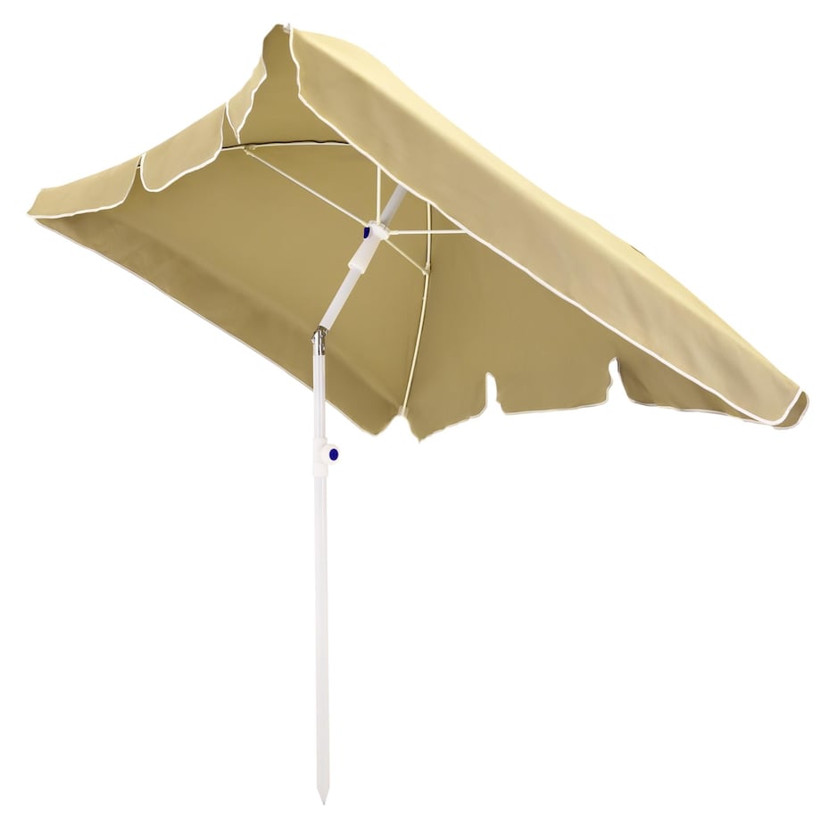 Parasol OGRODOWY plażowy UCHYLNY mocny średnica 200 cm łamany z uchwytem