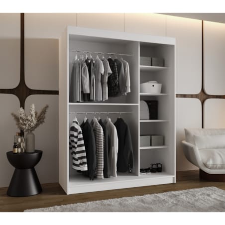 Szafa przesuwna MOKA 150 biały