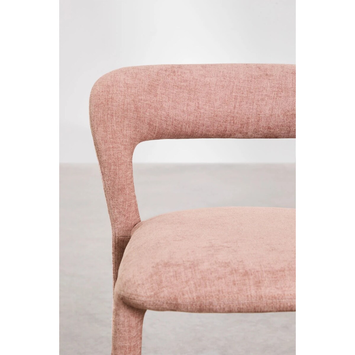 Krzesło barowe tapicerowane, różowe, Brussels ↑75 cm