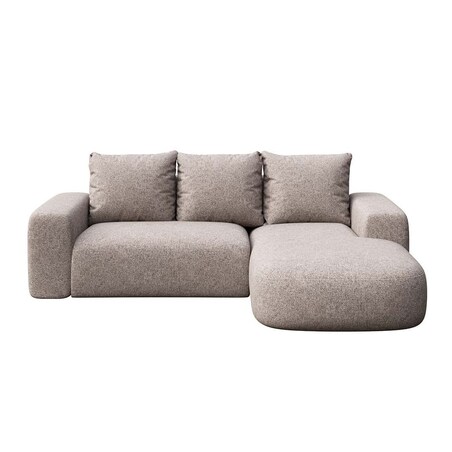 Monce Sofa narożna prawa jasnoszara