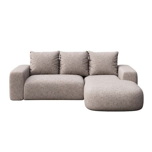 Monce Sofa narożna prawa jasnoszara