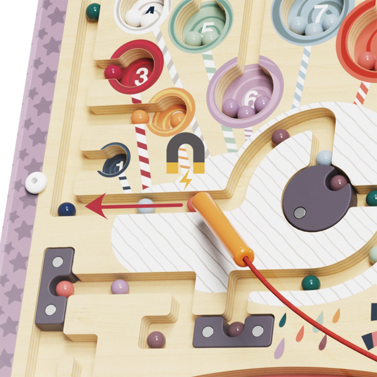 Fantastyczny jednorożec - zabawka magnetyczna dla dzieci z rysikiem 36 mies.+ Top Bright