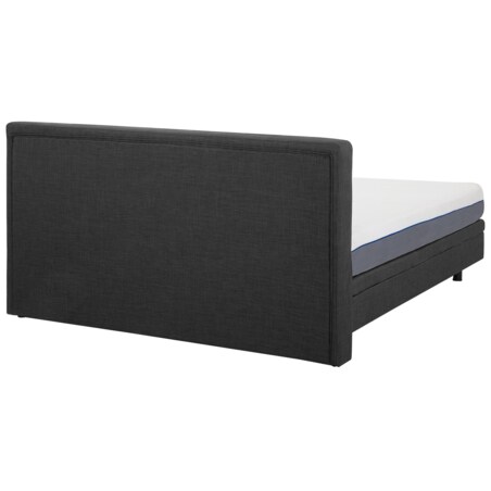 Łóżko regulowane tapicerowane 180 x 200 cm szare DUKE