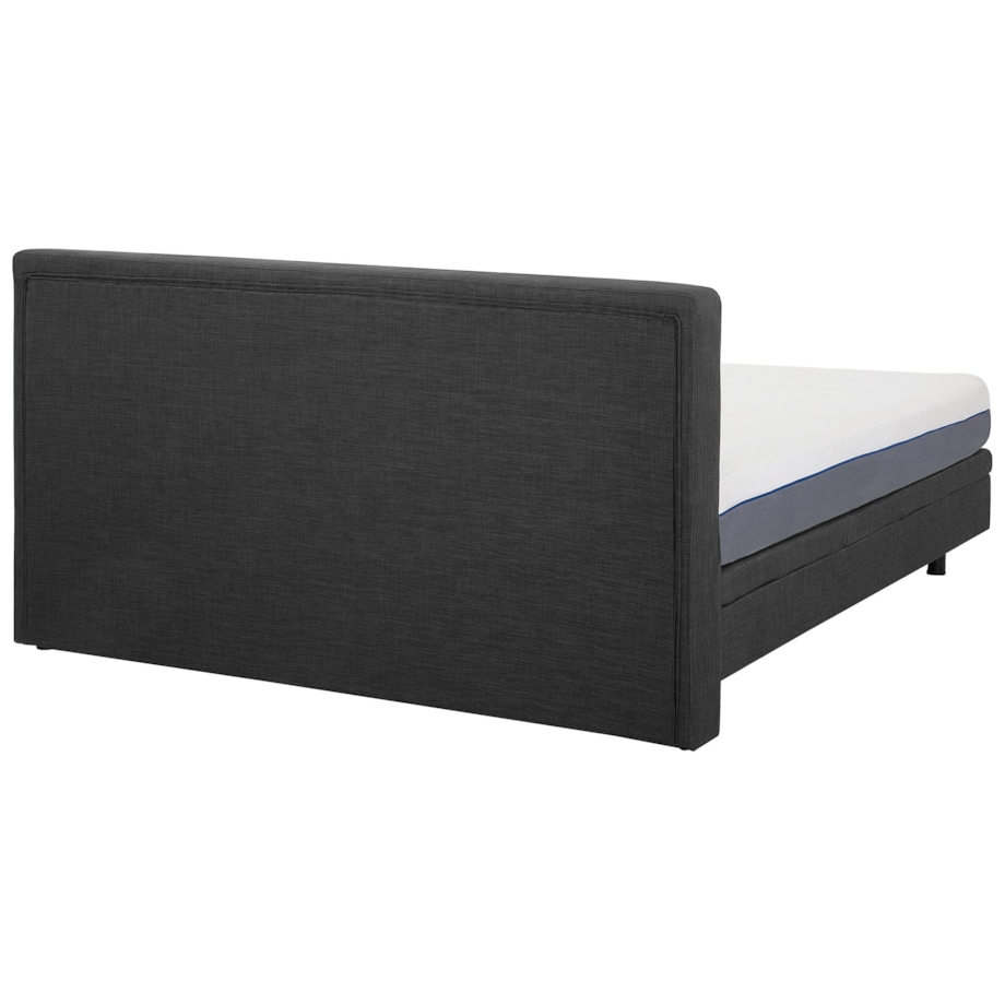 Łóżko regulowane tapicerowane 180 x 200 cm szare DUKE