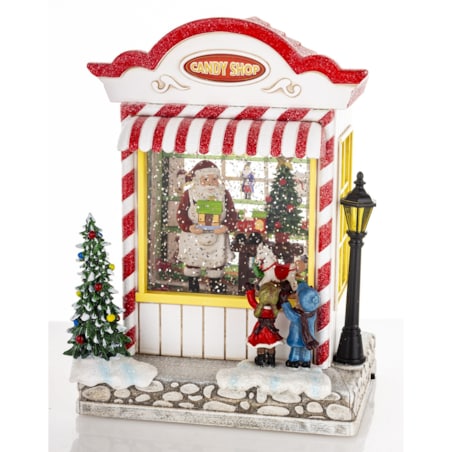 Dekoracja świąteczna CANDY SHOP 22,5x17x12,5 cm LED i pozytywką