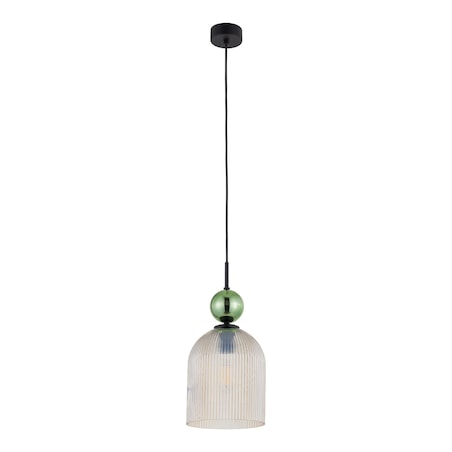 Lampa Wisząca Tk Lighting Sophia Big 1Xe27 Koniakowy Klosz Zielona Kulka