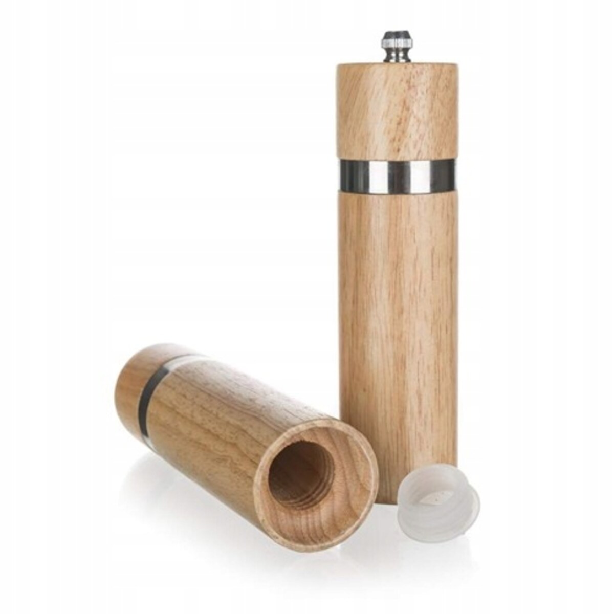 DREWNIANY zestaw przyprawnik solniczka z młynkiem do domu restauracji box