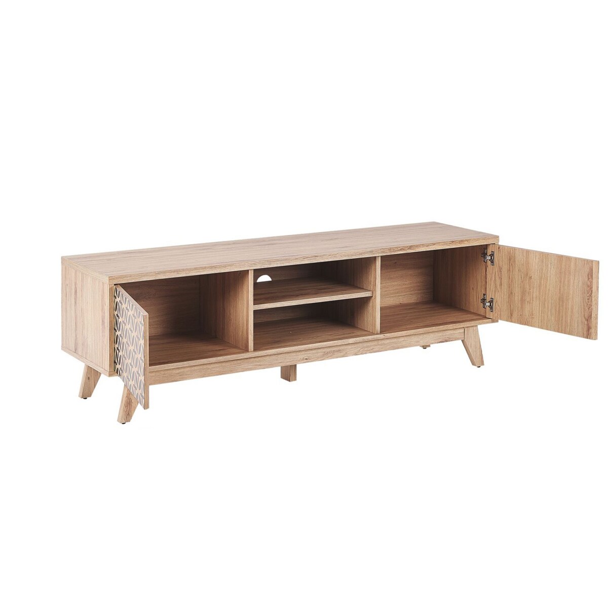 Szafka RTV jasne drewno PRESCOT