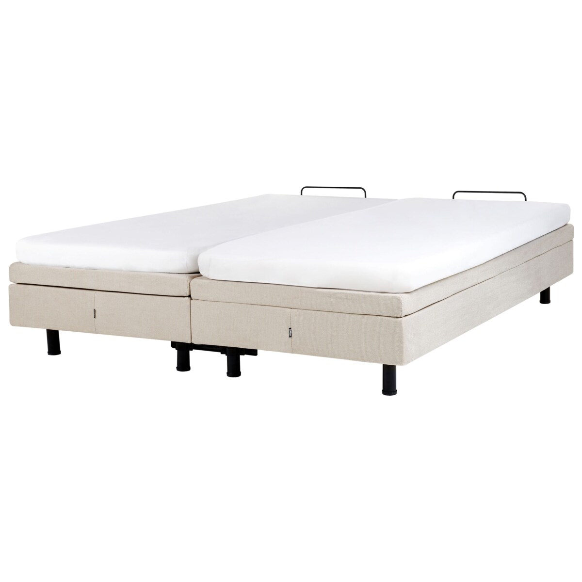 Łóżko regulowane bez zagłówka DUKE II 180 x 200 cm Jasnobeżowy