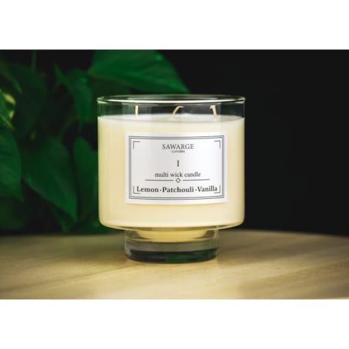 Świeca Zapachowa Sojowa No1/50h/ Wanilia Paczula Cytryna 450g