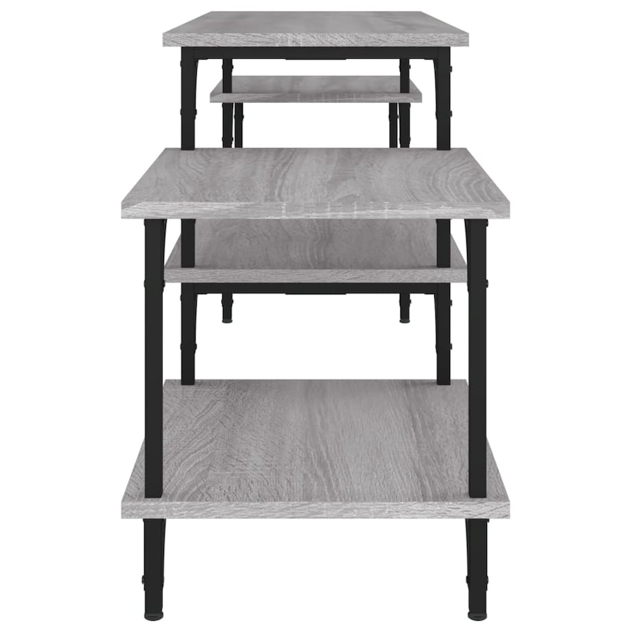 vidaXL Szafka pod TV, szary dąb sonoma, 157x35x52 cm