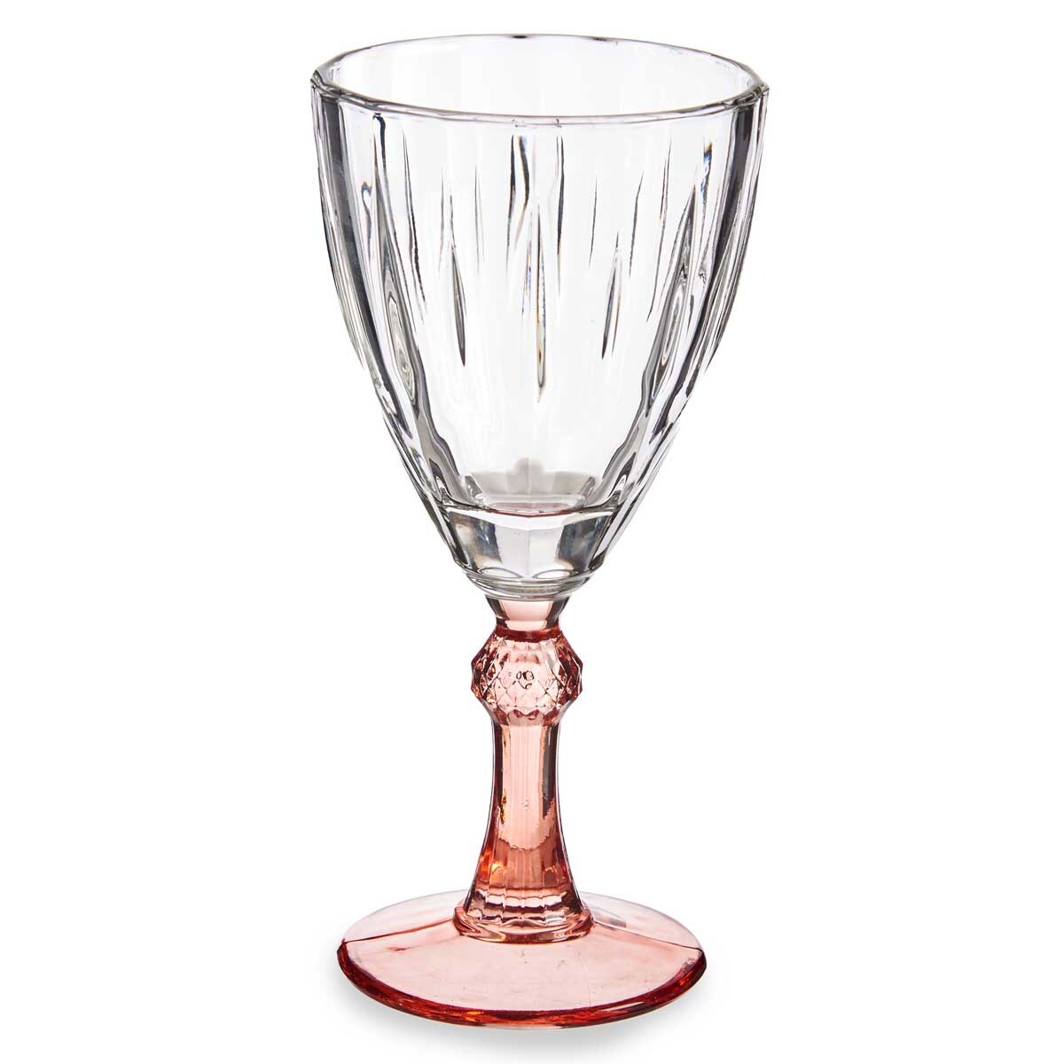 Kieliszek do wina z kolorową nóżką, 275 ml, 6 sztuk