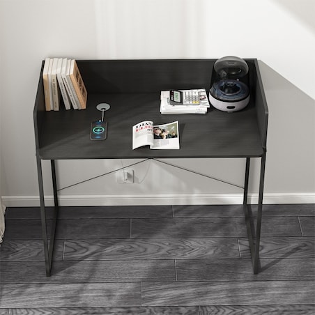 Biurko Komputerowe Nowoczesne Industrialne Vintage Loft Czarne 100 Cm