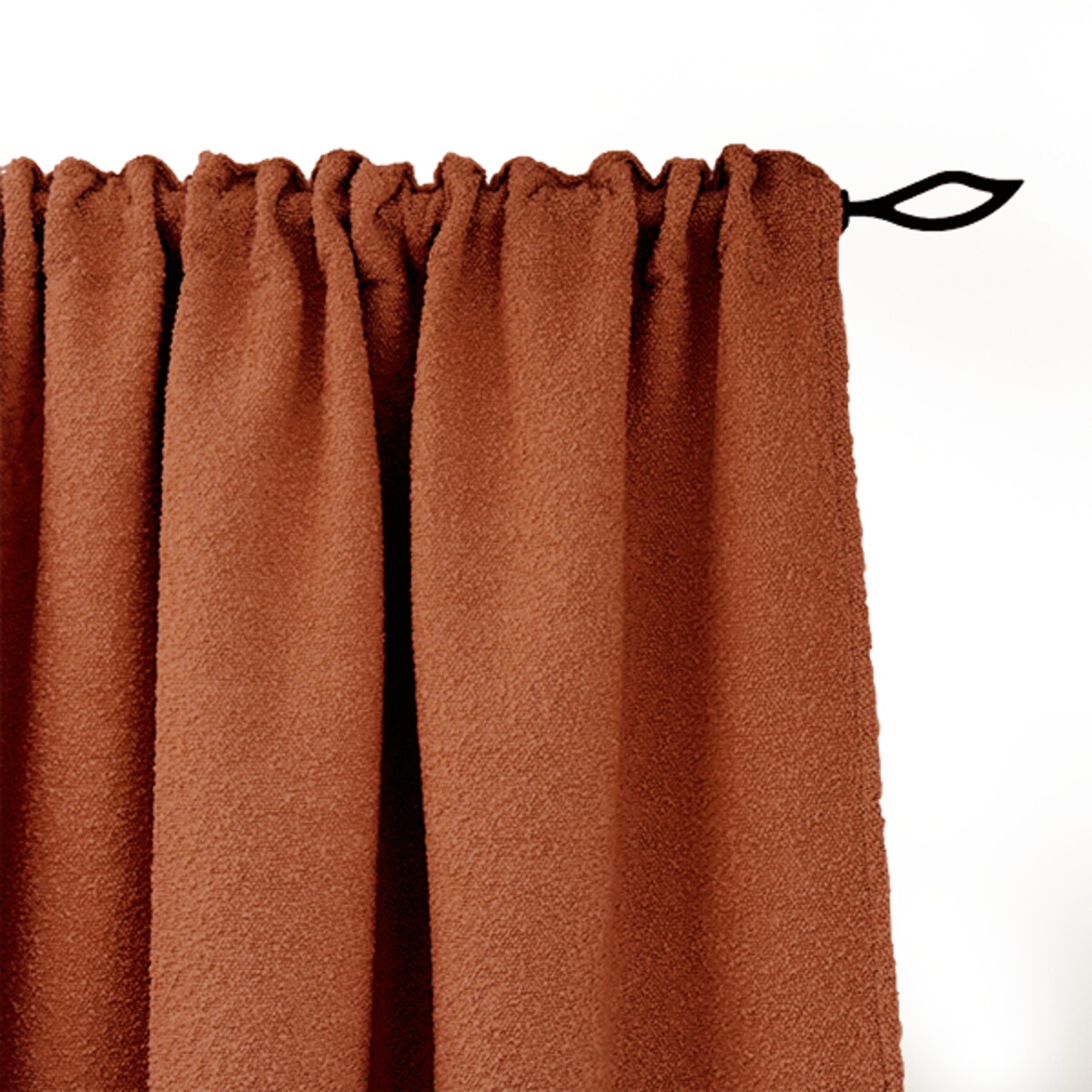 Zasłona BOUCLE BC2078 | rudy - 140 x 260 cm