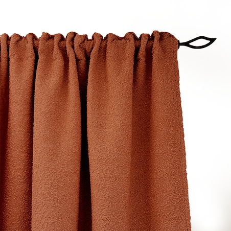 Zasłona BOUCLE BC2078 | rudy - 140 x 260 cm