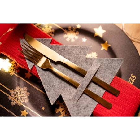 Pokrowiec na sztućce Świąteczny 4 szt. KF370-4