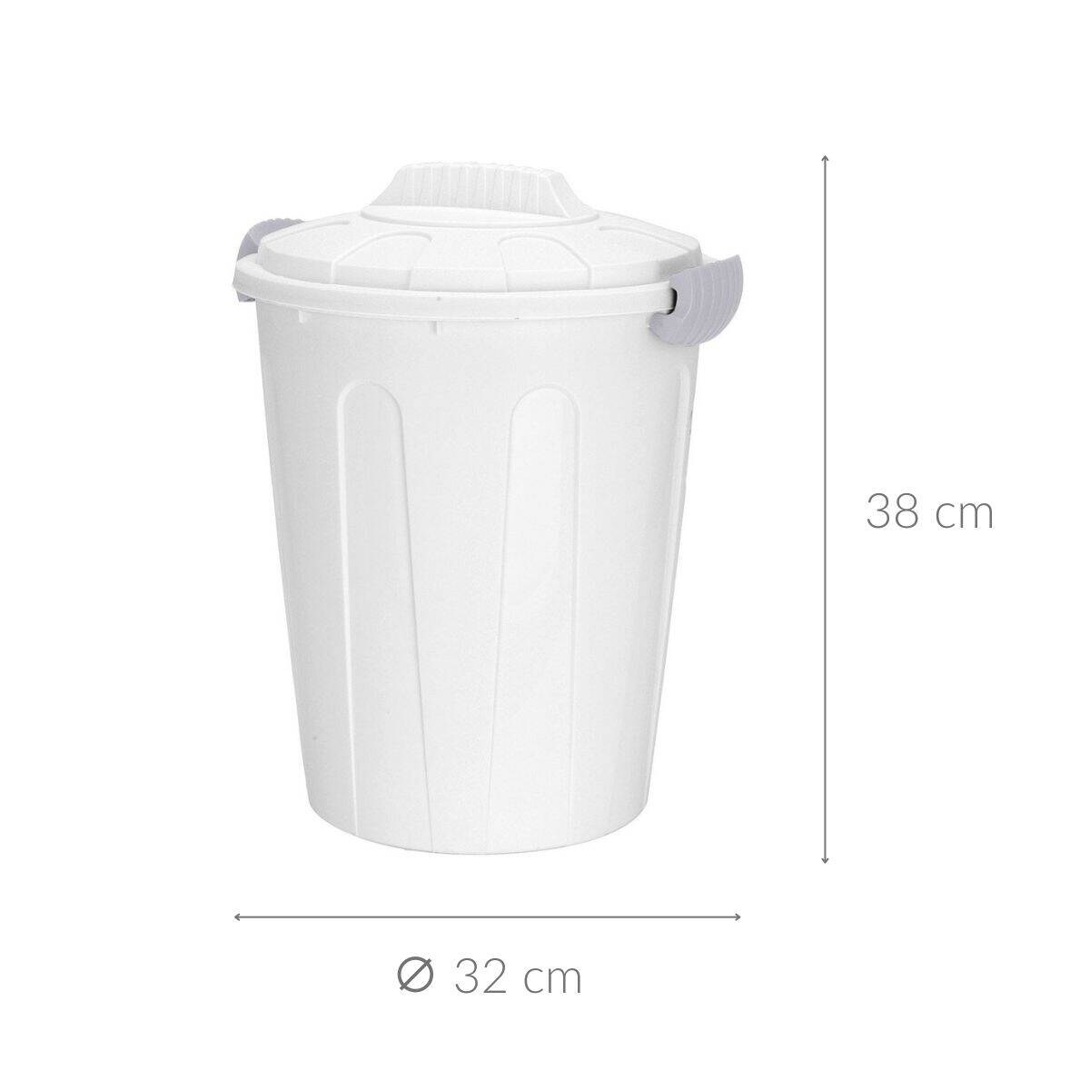 Kosz na śmieci z pokrywką, 23 l