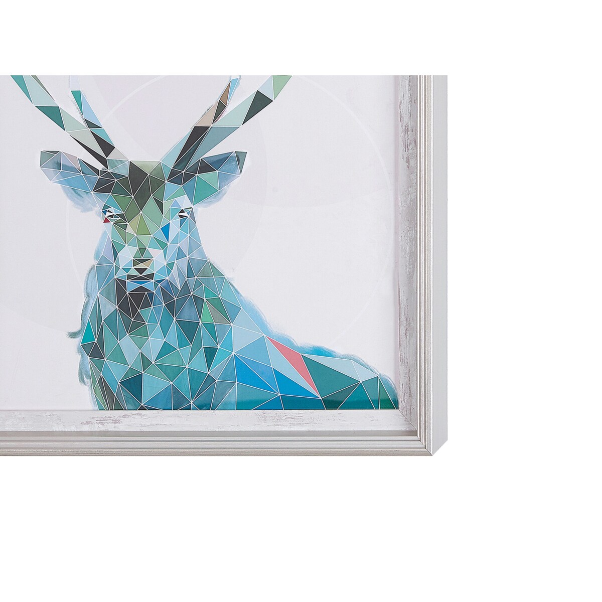 Obraz w ramie jeleń 30 x 40 cm niebieski KAYES