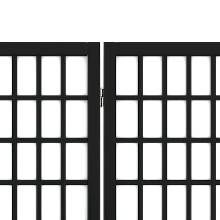 vidaXL Składany parawan 4-panelowy, styl japoński, 160x170 cm, czarny