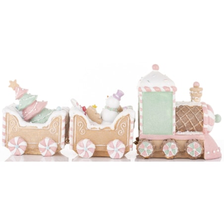 Dekoracja - pociąg ciasteczkowy 19x45x10,5 cm