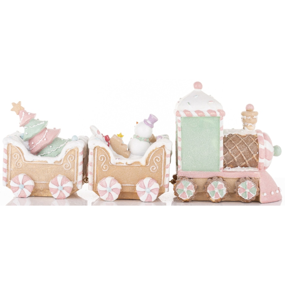 Dekoracja - pociąg ciasteczkowy 19x45x10,5 cm