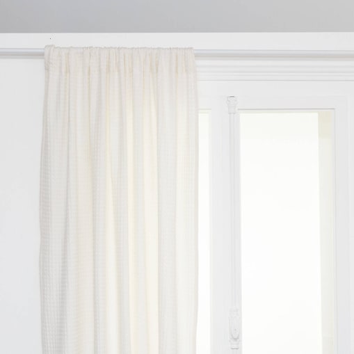 Bawełniana zasłona na taśmie plaster miodu WIDDY, 130 x 260 cm