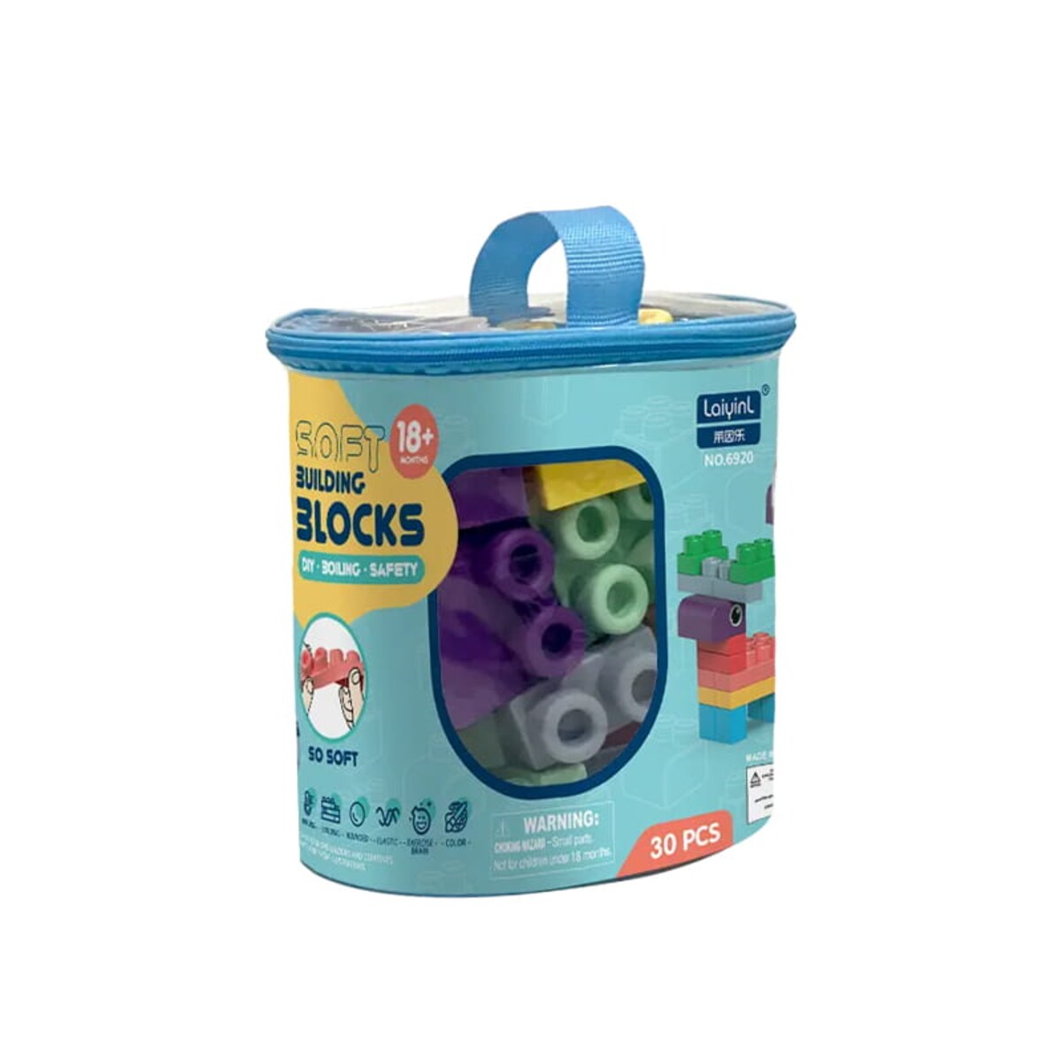 SOFT blocks - miękkie klocki konstrukcyjne 30 elementów