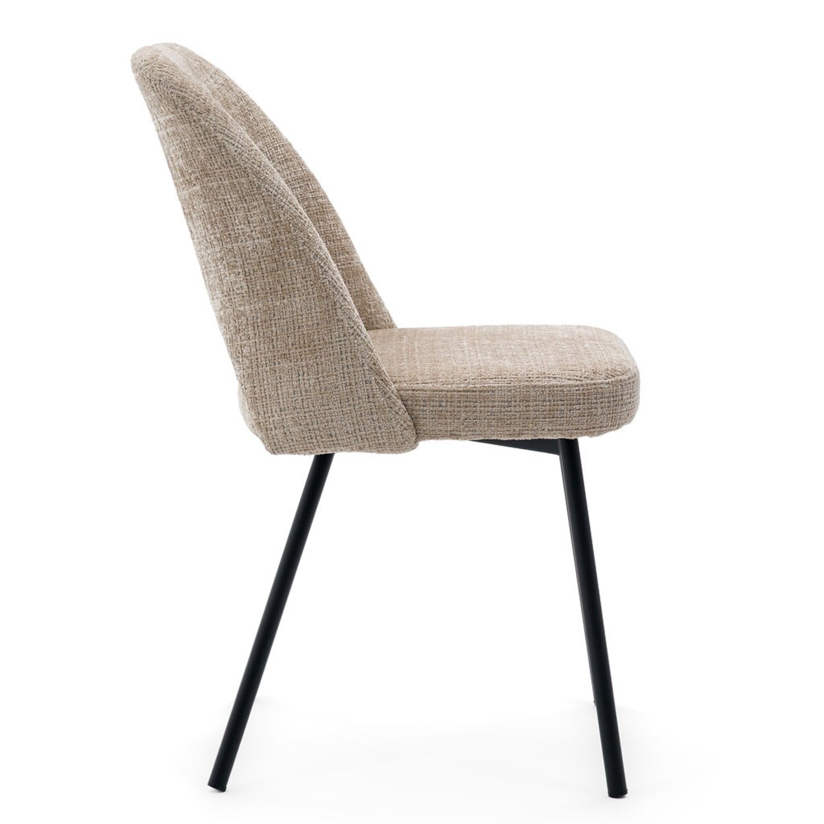 Krzesło tapicerowane MILO ciemny beż do salonu jadalni kuchni