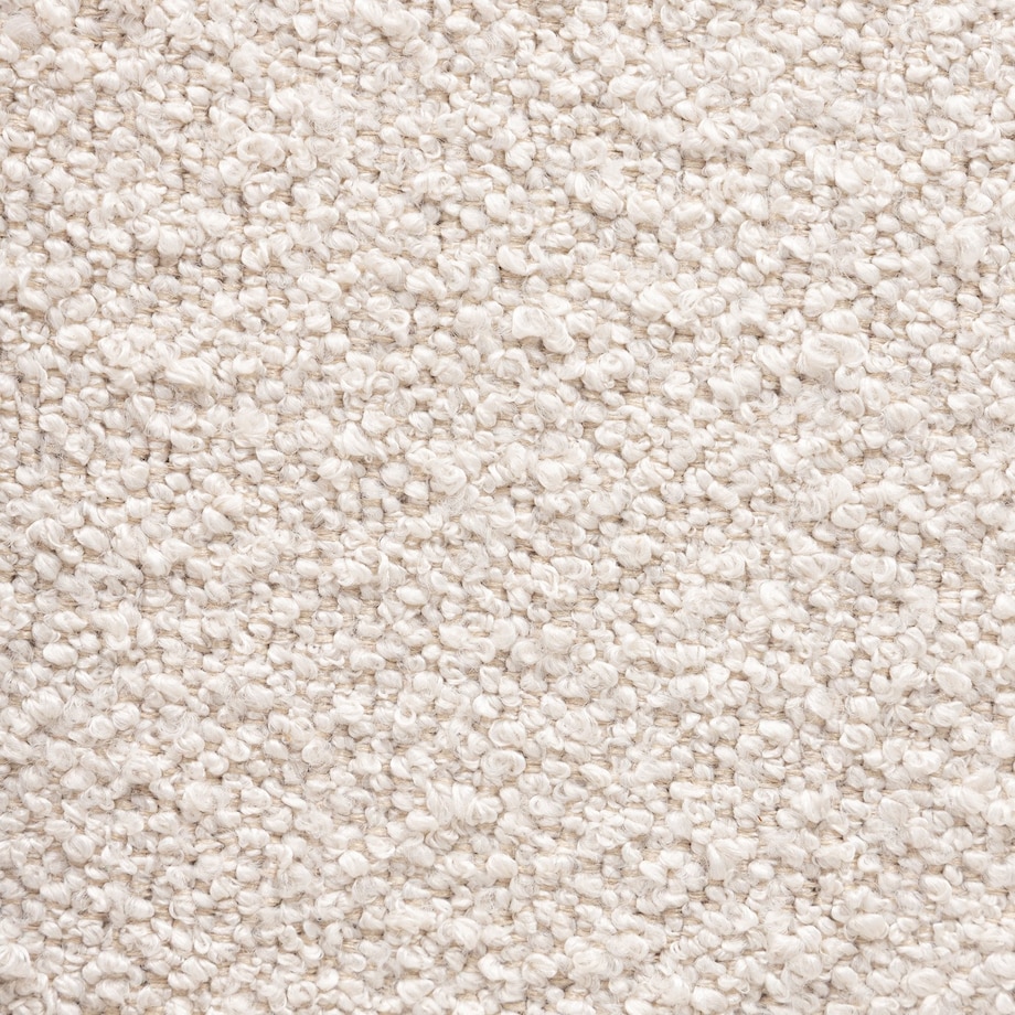 Krzesło tapicerowane, bouclé, jasnobeżowe/orzech Coba